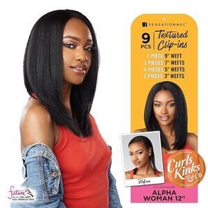 CKandco 12 inch Textured 9 Piece Pack Adds Volume Protective Style Curls Kinks